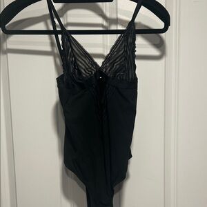 Cosabella Black Lace-Trim Bodysuit - Women